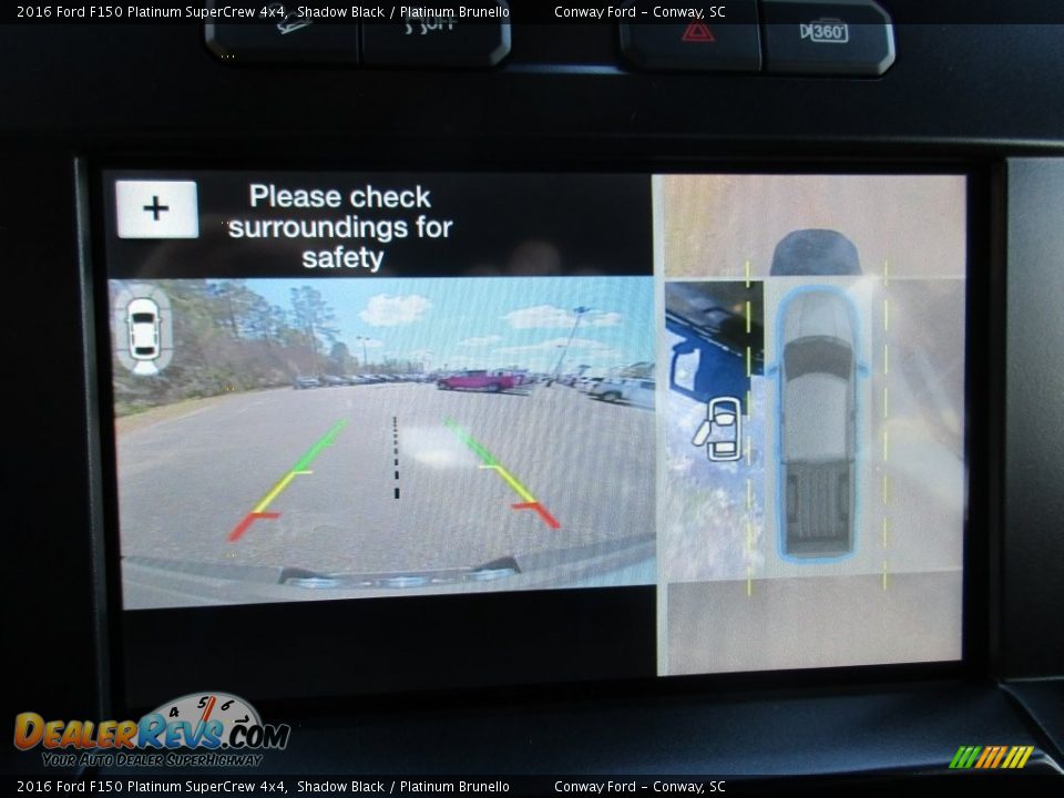 2016 Ford F150 Platinum SuperCrew 4x4 Shadow Black / Platinum Brunello Photo #30
