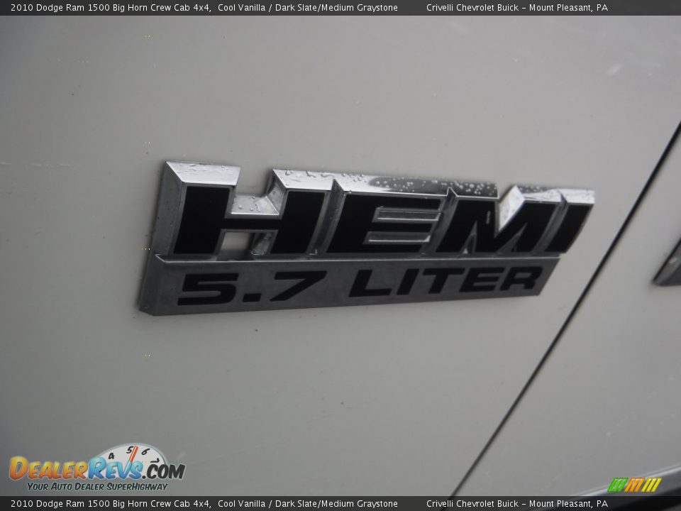 2010 Dodge Ram 1500 Big Horn Crew Cab 4x4 Cool Vanilla / Dark Slate/Medium Graystone Photo #5