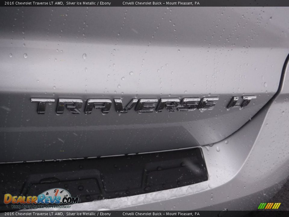 2016 Chevrolet Traverse LT AWD Silver Ice Metallic / Ebony Photo #8