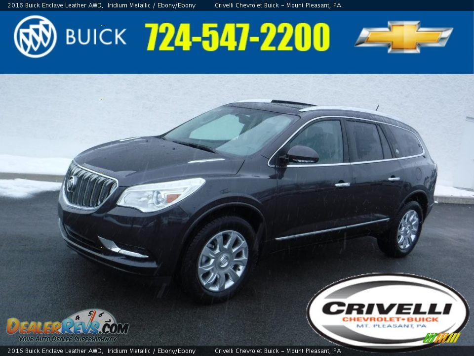 2016 Buick Enclave Leather AWD Iridium Metallic / Ebony/Ebony Photo #1