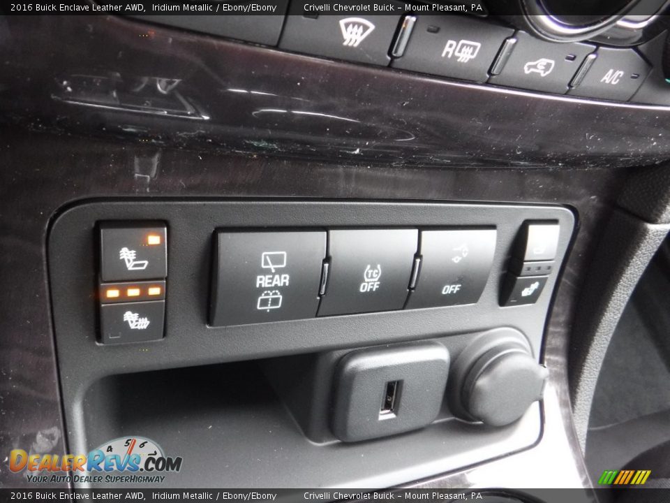 2016 Buick Enclave Leather AWD Iridium Metallic / Ebony/Ebony Photo #16