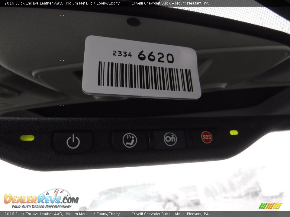 2016 Buick Enclave Leather AWD Iridium Metallic / Ebony/Ebony Photo #18
