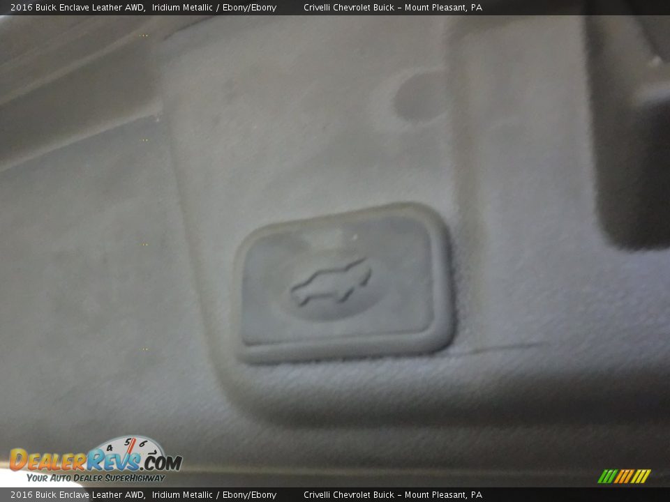 2016 Buick Enclave Leather AWD Iridium Metallic / Ebony/Ebony Photo #23