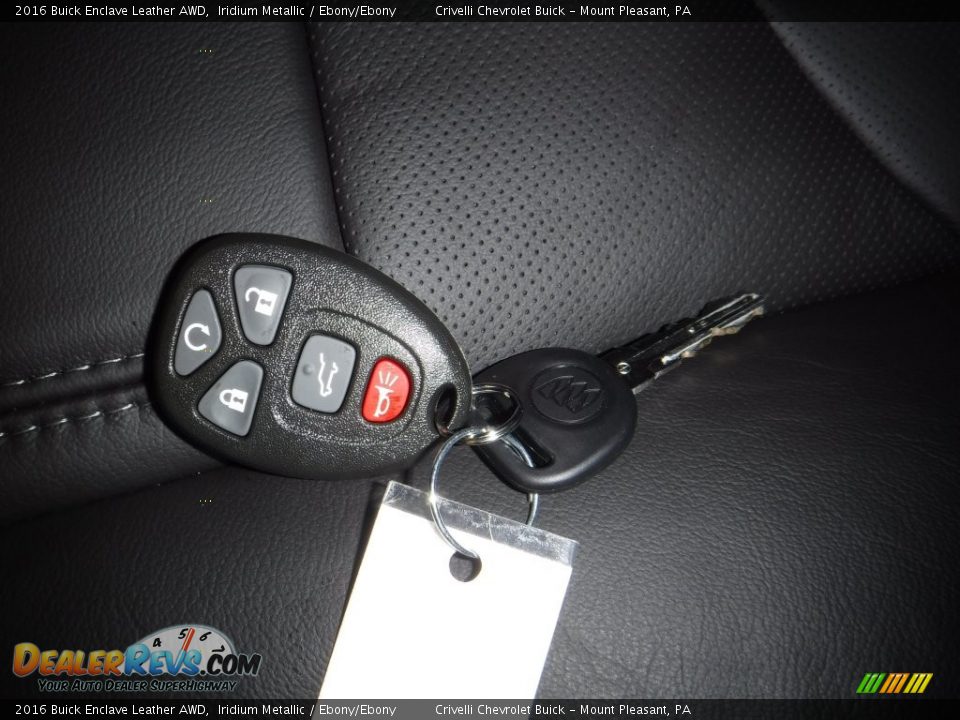 2016 Buick Enclave Leather AWD Iridium Metallic / Ebony/Ebony Photo #25