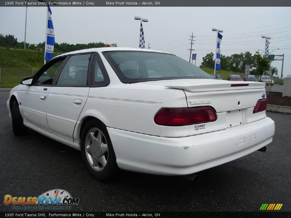 1995 Ford Taurus SHO Performance White / Grey Photo #3