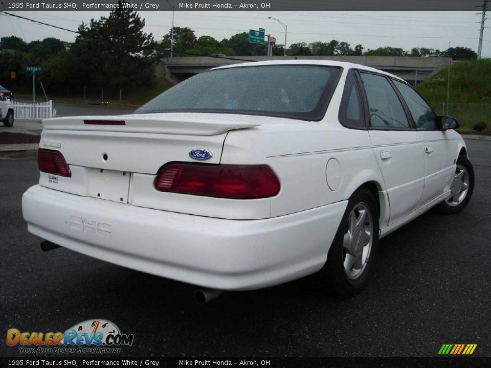 1995 Ford Taurus SHO Performance White / Grey Photo #5