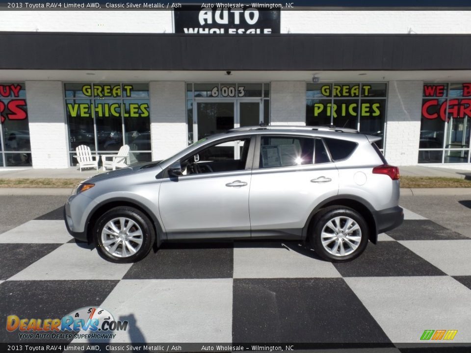 2013 Toyota RAV4 Limited AWD Classic Silver Metallic / Ash Photo #1