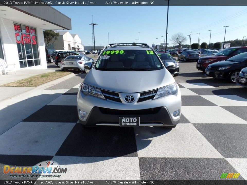 2013 Toyota RAV4 Limited AWD Classic Silver Metallic / Ash Photo #2