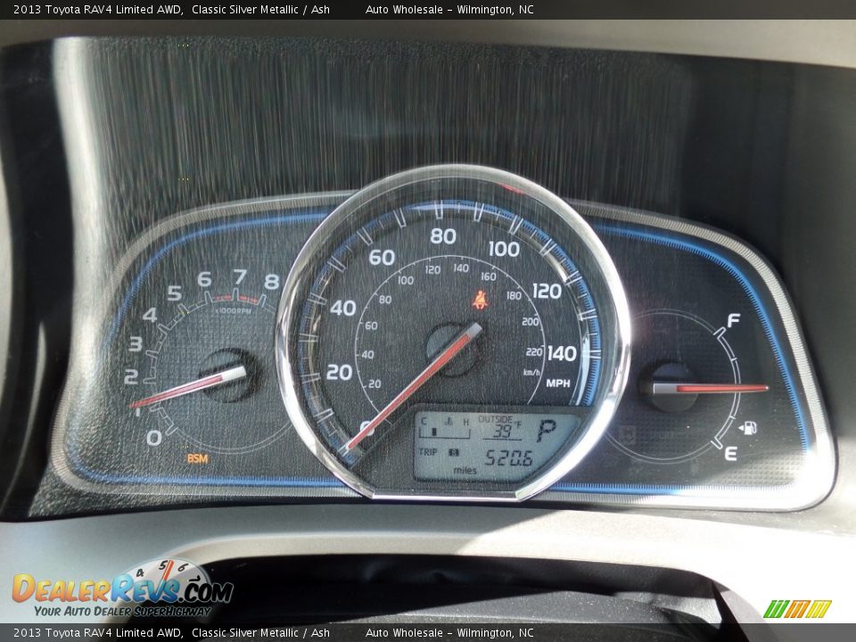 2013 Toyota RAV4 Limited AWD Classic Silver Metallic / Ash Photo #16