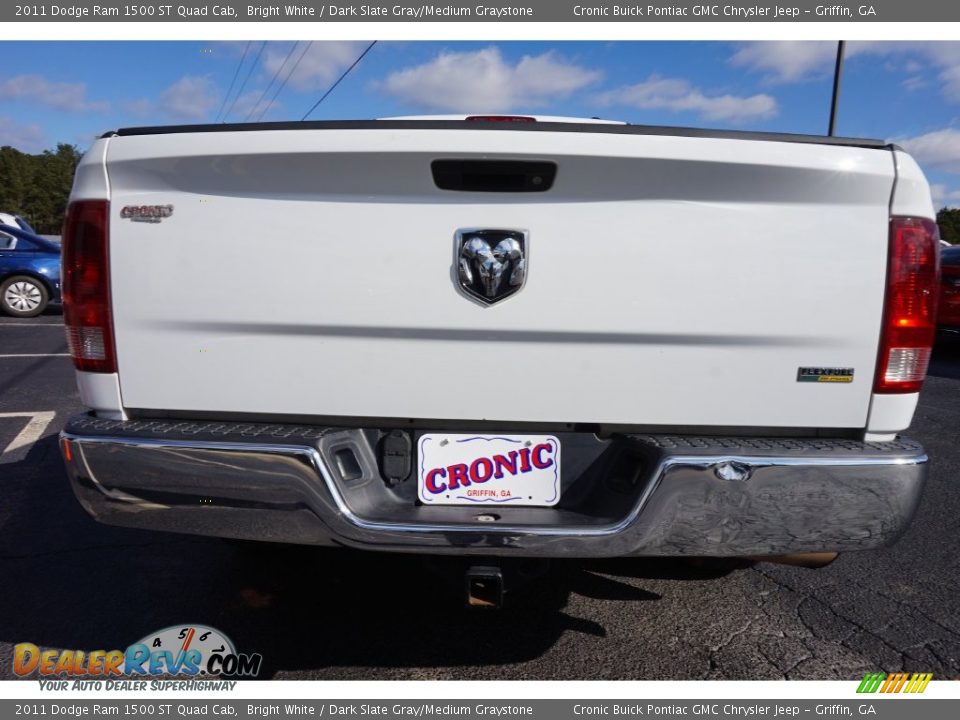 2011 Dodge Ram 1500 ST Quad Cab Bright White / Dark Slate Gray/Medium Graystone Photo #6