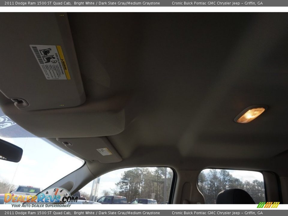 2011 Dodge Ram 1500 ST Quad Cab Bright White / Dark Slate Gray/Medium Graystone Photo #11