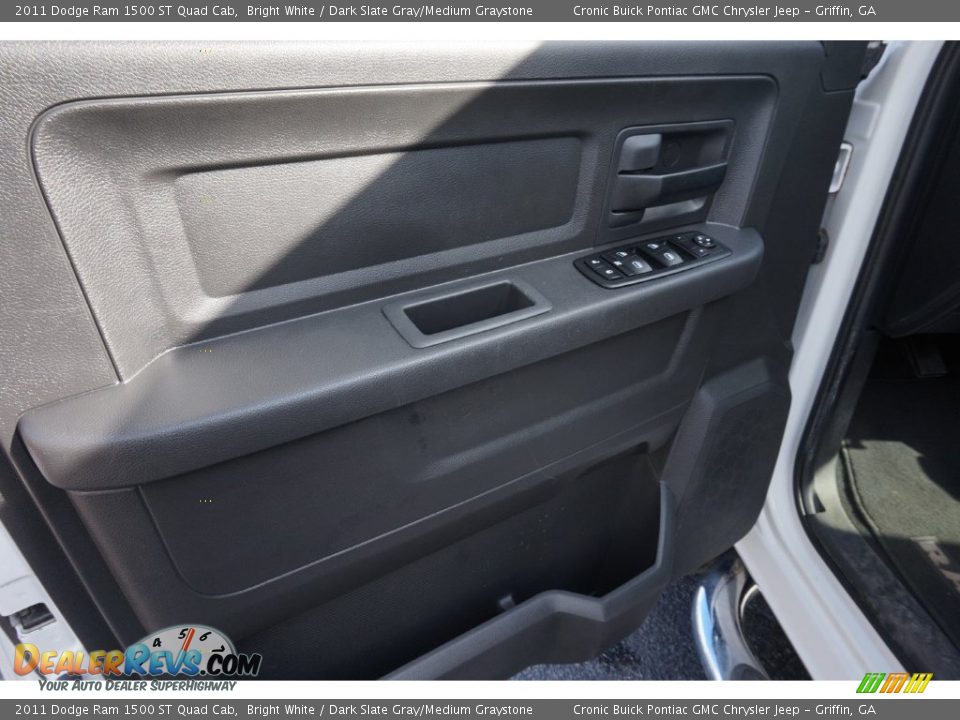 2011 Dodge Ram 1500 ST Quad Cab Bright White / Dark Slate Gray/Medium Graystone Photo #12