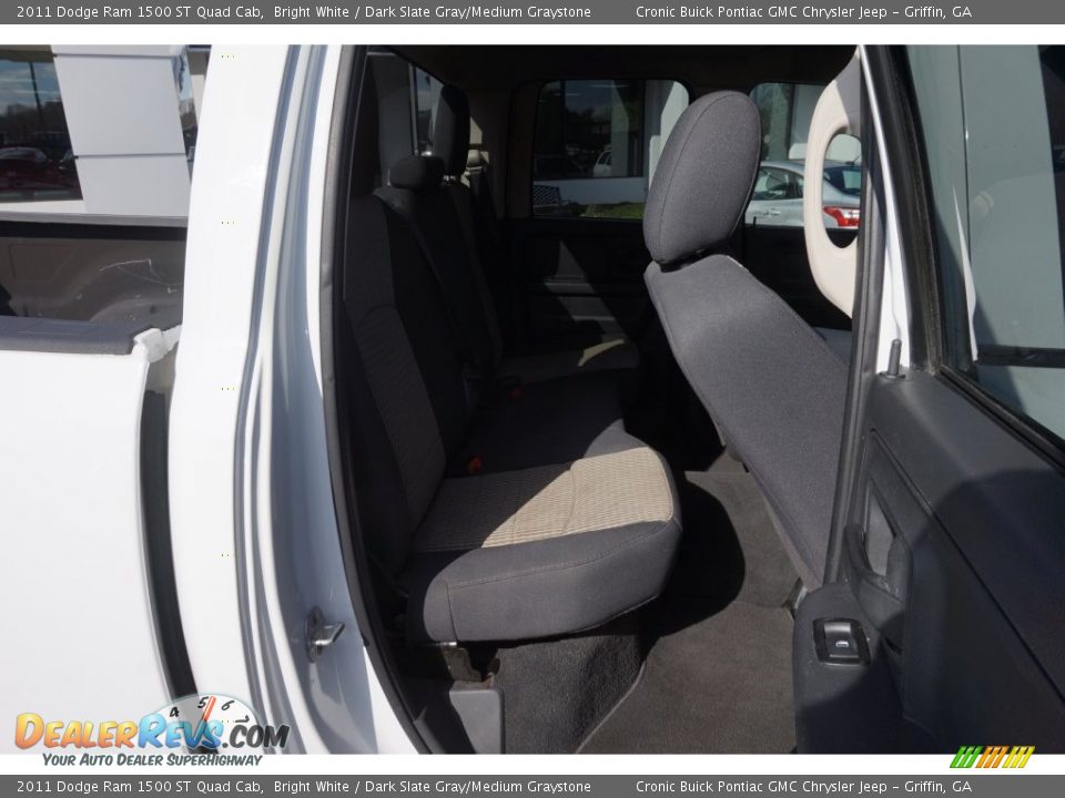 2011 Dodge Ram 1500 ST Quad Cab Bright White / Dark Slate Gray/Medium Graystone Photo #16