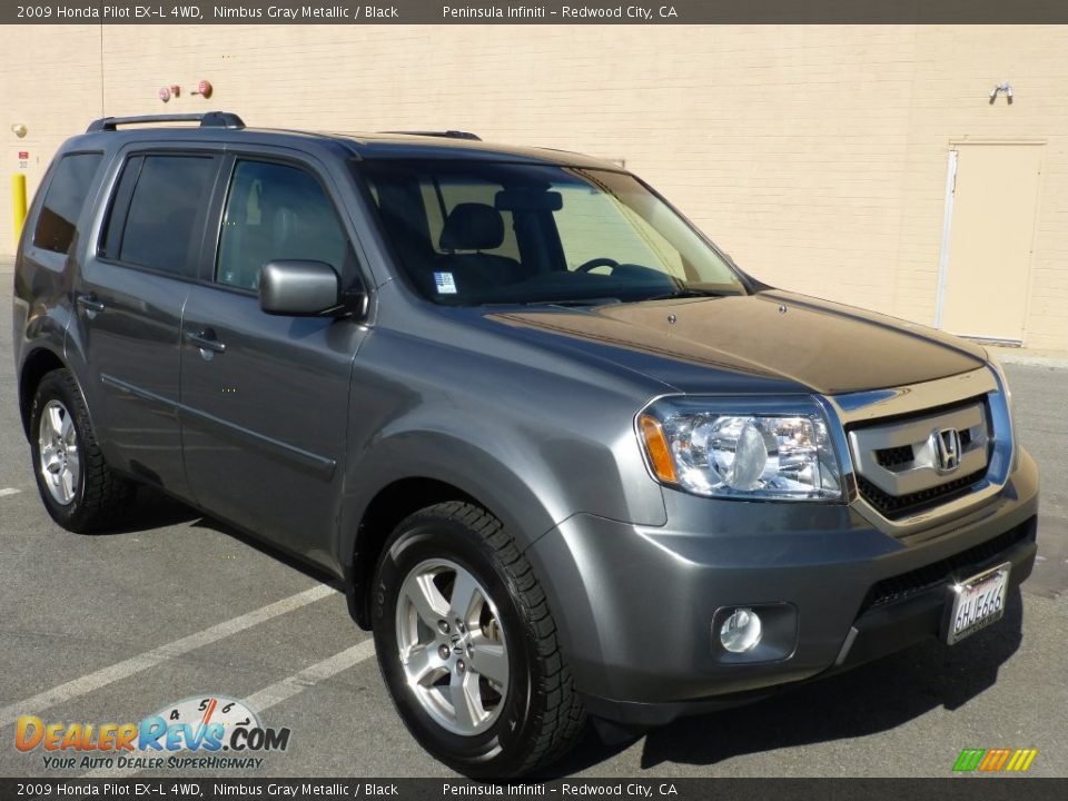 2009 Honda Pilot EX-L 4WD Nimbus Gray Metallic / Black Photo #1