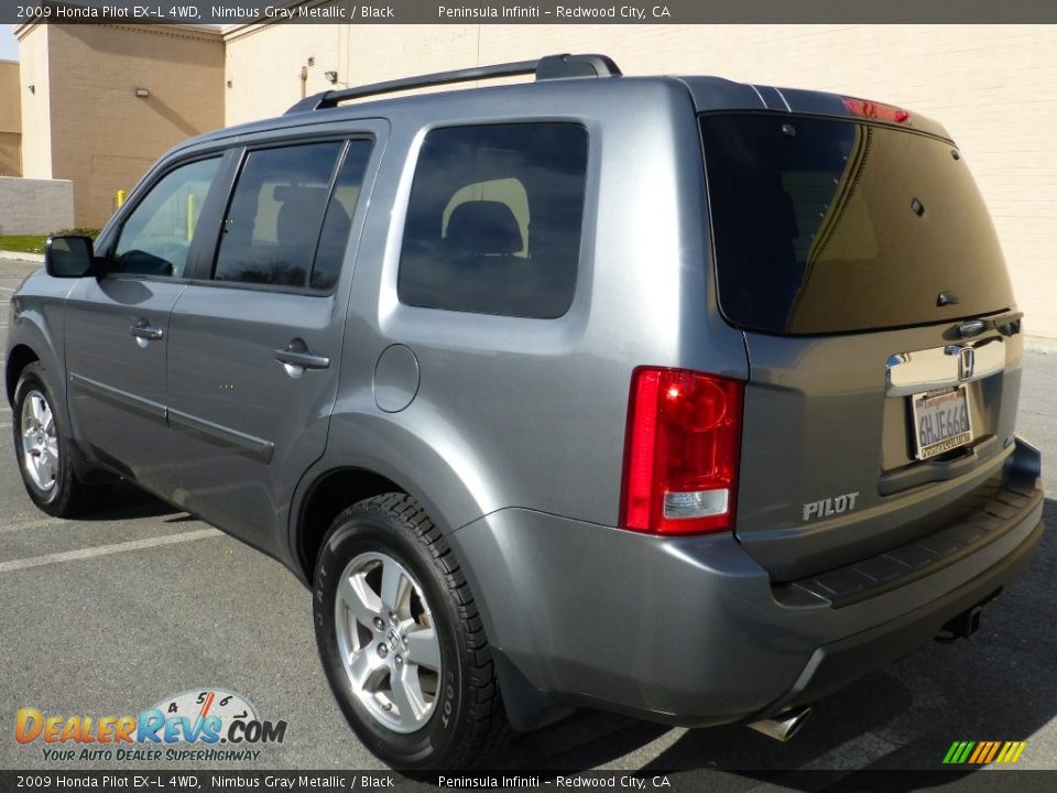 2009 Honda Pilot EX-L 4WD Nimbus Gray Metallic / Black Photo #3