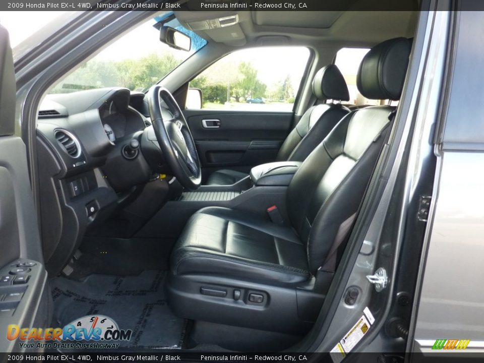 2009 Honda Pilot EX-L 4WD Nimbus Gray Metallic / Black Photo #4