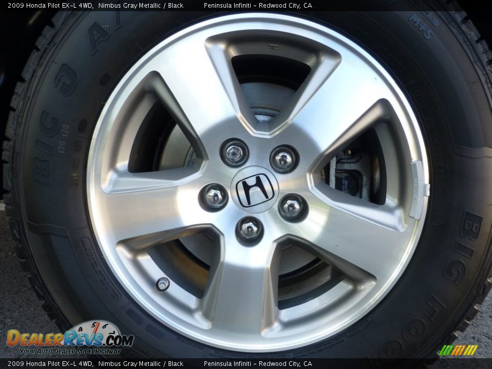 2009 Honda Pilot EX-L 4WD Nimbus Gray Metallic / Black Photo #8