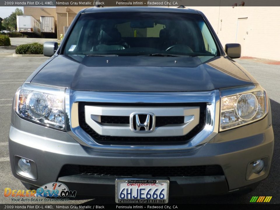 2009 Honda Pilot EX-L 4WD Nimbus Gray Metallic / Black Photo #10