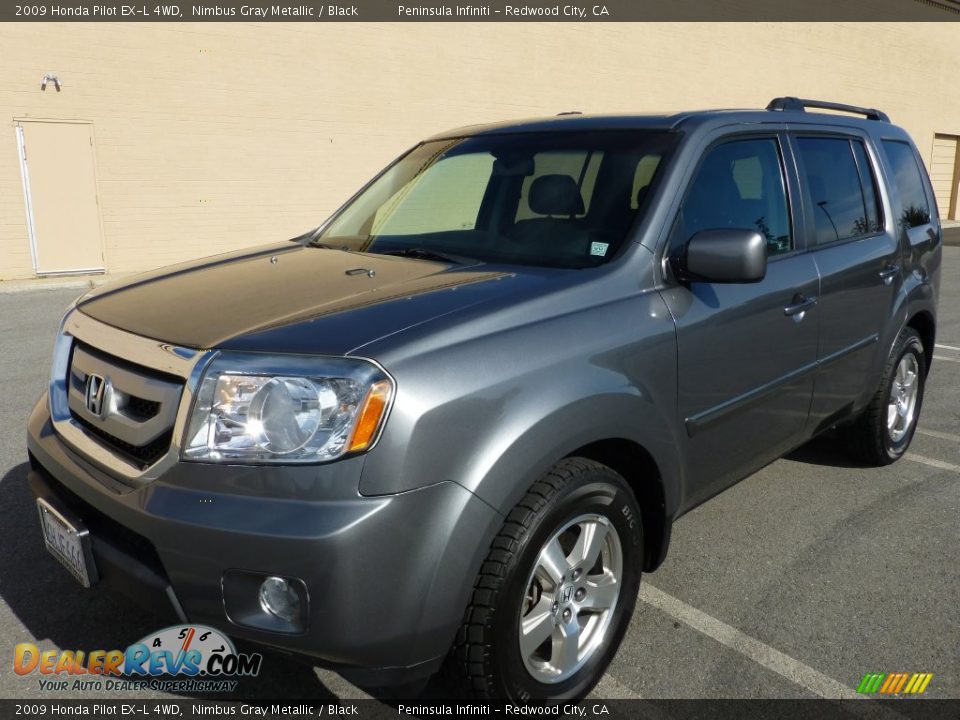 2009 Honda Pilot EX-L 4WD Nimbus Gray Metallic / Black Photo #11
