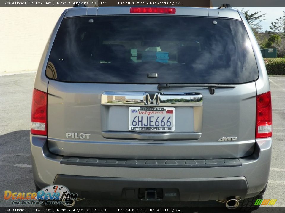 2009 Honda Pilot EX-L 4WD Nimbus Gray Metallic / Black Photo #12
