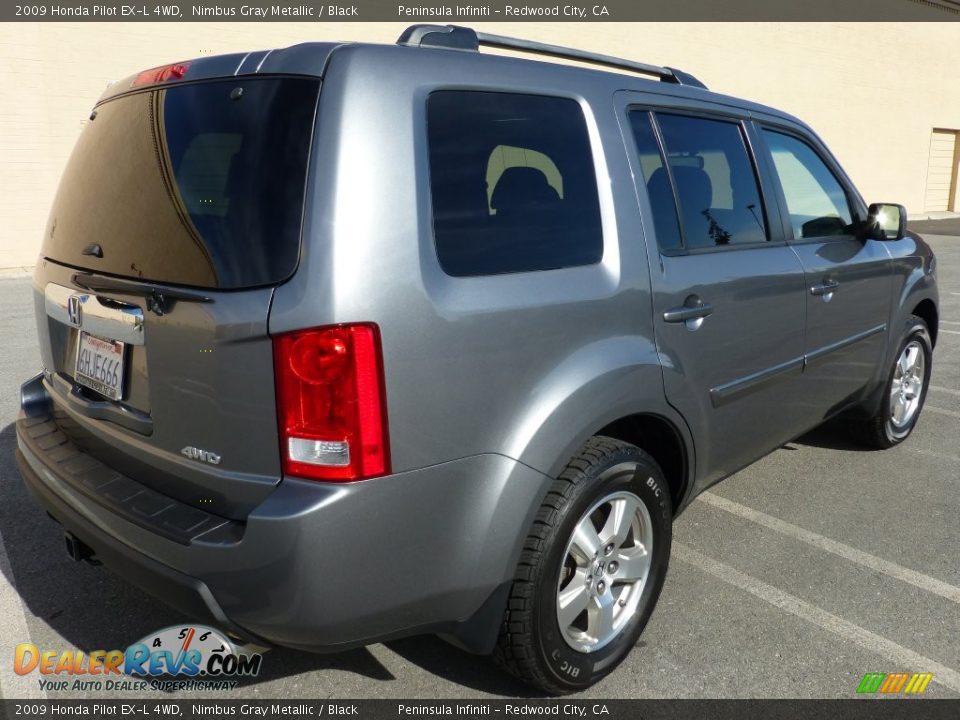 2009 Honda Pilot EX-L 4WD Nimbus Gray Metallic / Black Photo #13