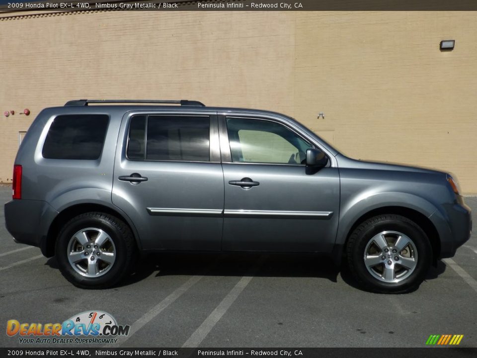 2009 Honda Pilot EX-L 4WD Nimbus Gray Metallic / Black Photo #14