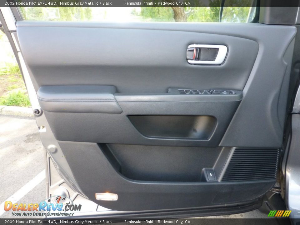 2009 Honda Pilot EX-L 4WD Nimbus Gray Metallic / Black Photo #16