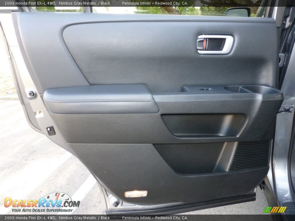 2009 Honda Pilot EX-L 4WD Nimbus Gray Metallic / Black Photo #17