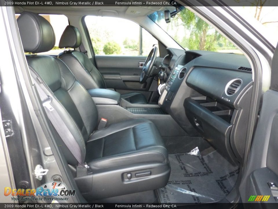 2009 Honda Pilot EX-L 4WD Nimbus Gray Metallic / Black Photo #23