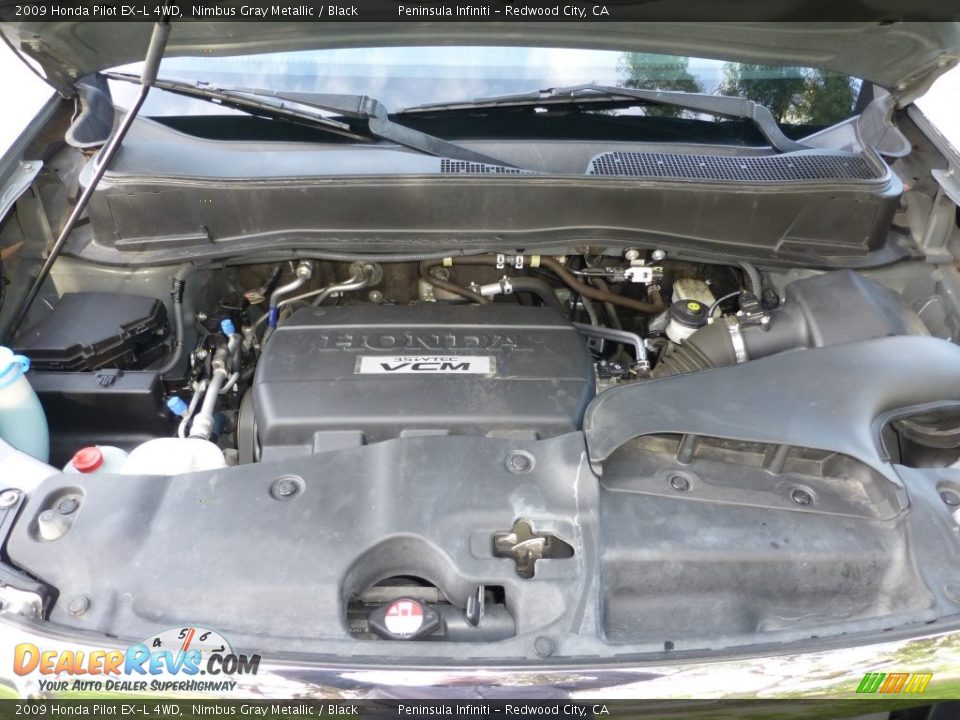 2009 Honda Pilot EX-L 4WD Nimbus Gray Metallic / Black Photo #24