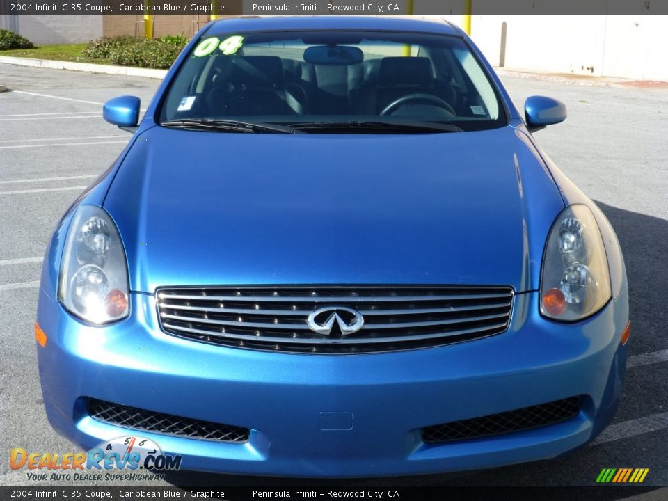 2004 Infiniti G 35 Coupe Caribbean Blue / Graphite Photo #10