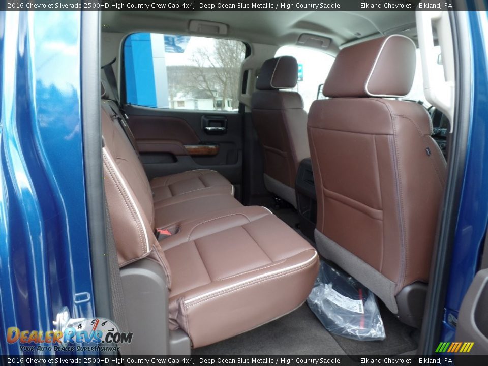 2016 Chevrolet Silverado 2500HD High Country Crew Cab 4x4 Deep Ocean Blue Metallic / High Country Saddle Photo #19