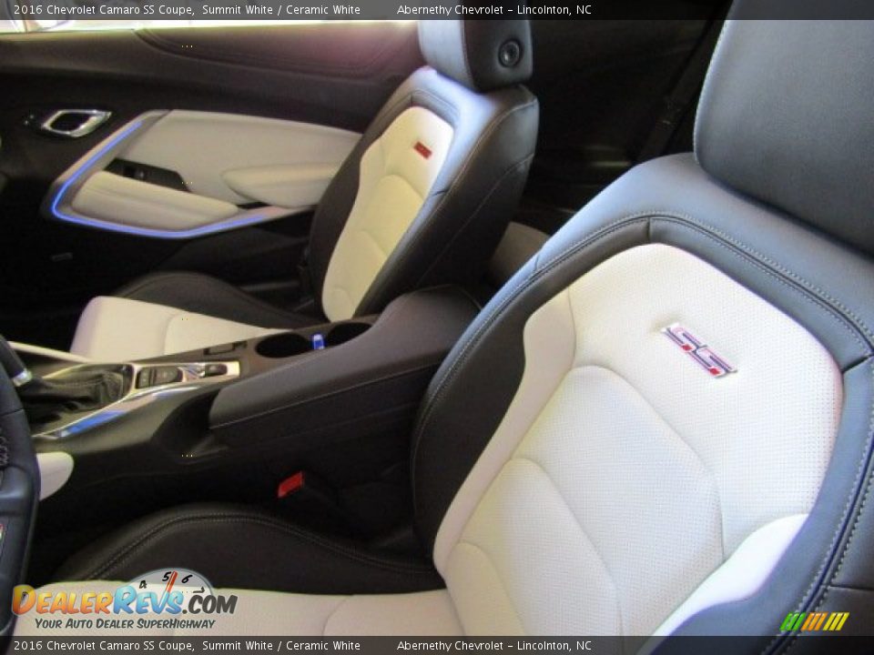 2016 Chevrolet Camaro SS Coupe Summit White / Ceramic White Photo #10