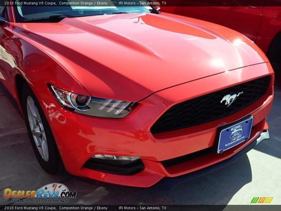 2016 Ford Mustang V6 Coupe Competition Orange / Ebony Photo #3