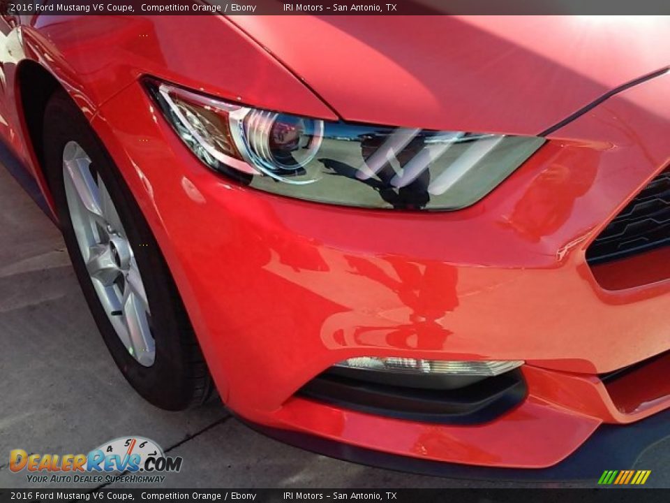 2016 Ford Mustang V6 Coupe Competition Orange / Ebony Photo #5