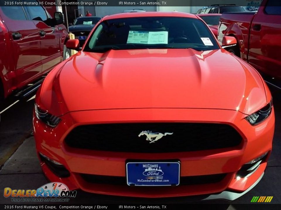 2016 Ford Mustang V6 Coupe Competition Orange / Ebony Photo #6