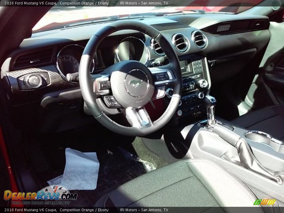 2016 Ford Mustang V6 Coupe Competition Orange / Ebony Photo #8
