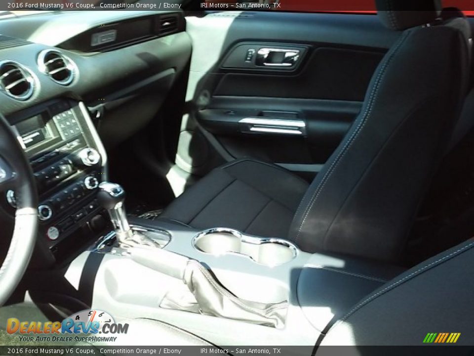 2016 Ford Mustang V6 Coupe Competition Orange / Ebony Photo #9