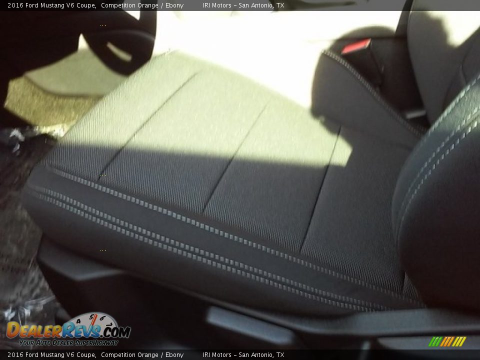 2016 Ford Mustang V6 Coupe Competition Orange / Ebony Photo #10