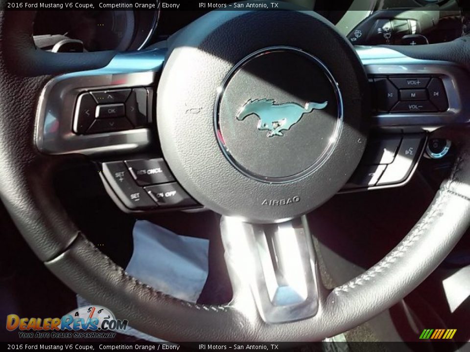 2016 Ford Mustang V6 Coupe Competition Orange / Ebony Photo #11