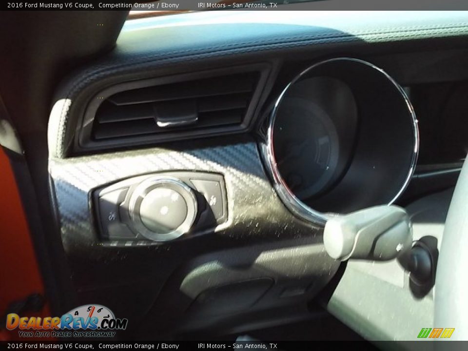 2016 Ford Mustang V6 Coupe Competition Orange / Ebony Photo #12