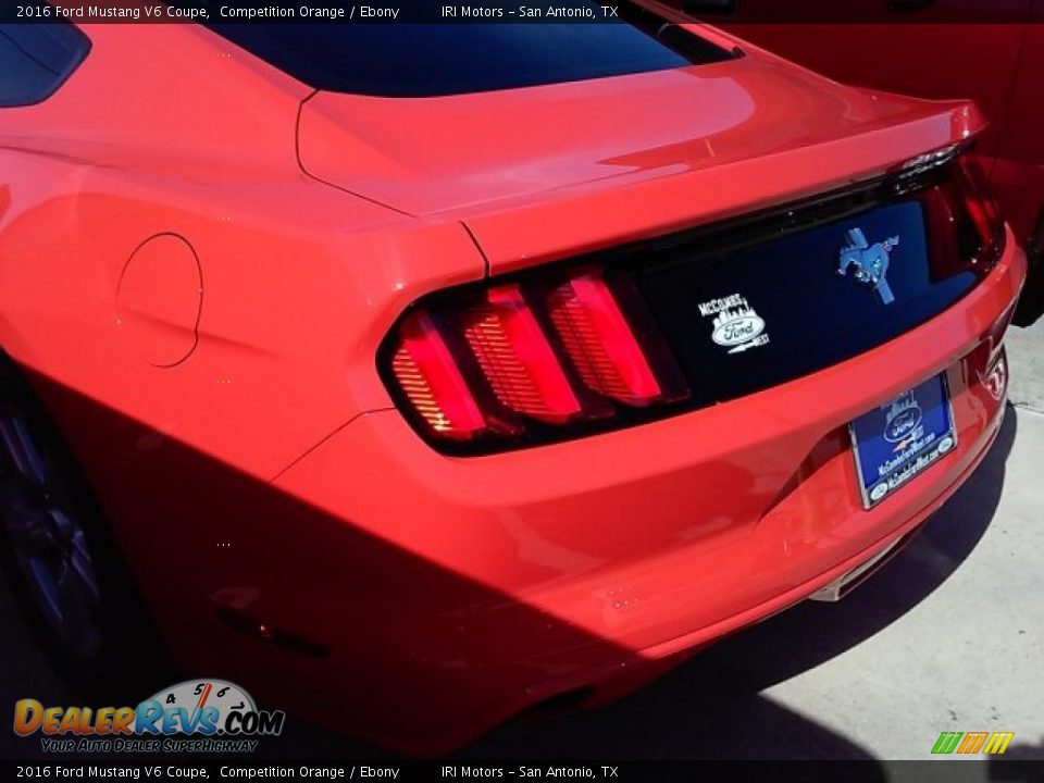 2016 Ford Mustang V6 Coupe Competition Orange / Ebony Photo #15