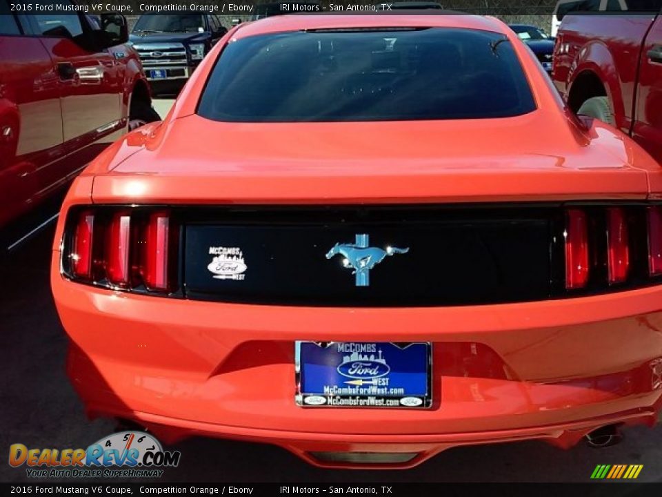 2016 Ford Mustang V6 Coupe Competition Orange / Ebony Photo #16