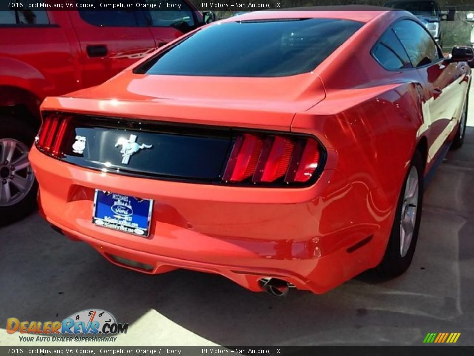 2016 Ford Mustang V6 Coupe Competition Orange / Ebony Photo #17
