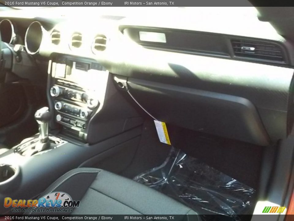 2016 Ford Mustang V6 Coupe Competition Orange / Ebony Photo #18