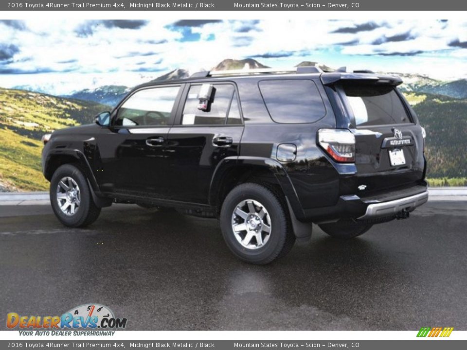 Midnight Black Metallic 2016 Toyota 4Runner Trail Premium 4x4 Photo #3