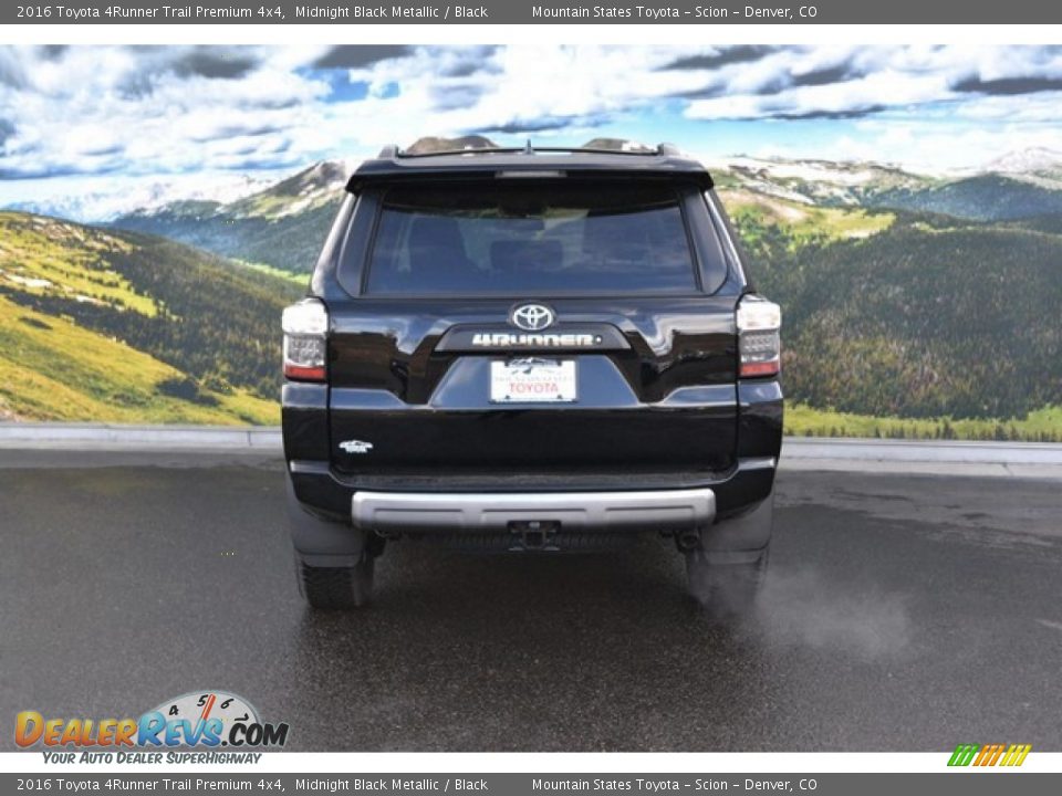 2016 Toyota 4Runner Trail Premium 4x4 Midnight Black Metallic / Black Photo #4