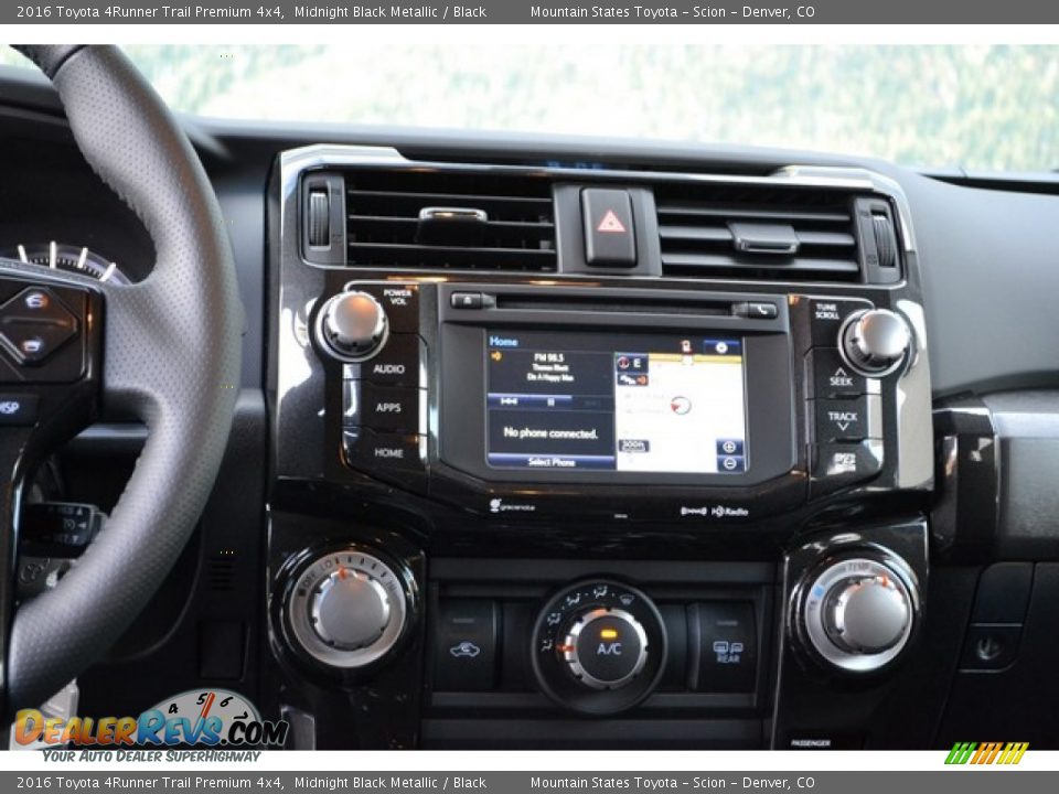 2016 Toyota 4Runner Trail Premium 4x4 Midnight Black Metallic / Black Photo #6