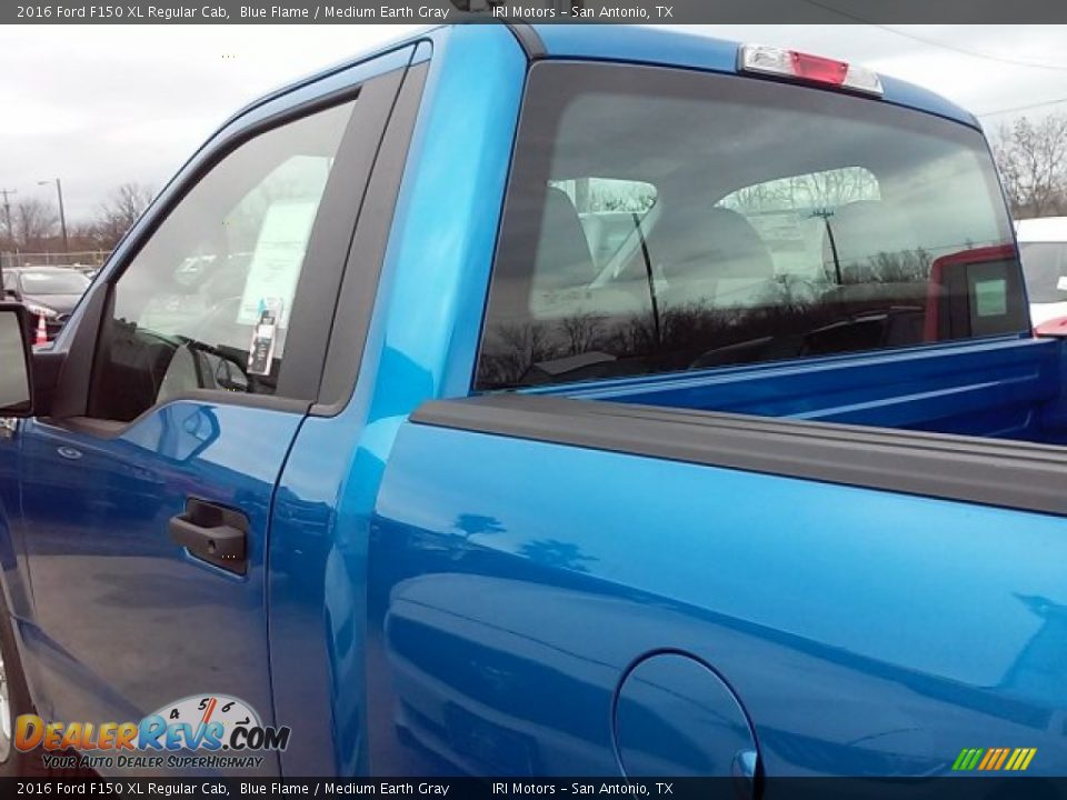 2016 Ford F150 XL Regular Cab Blue Flame / Medium Earth Gray Photo #8