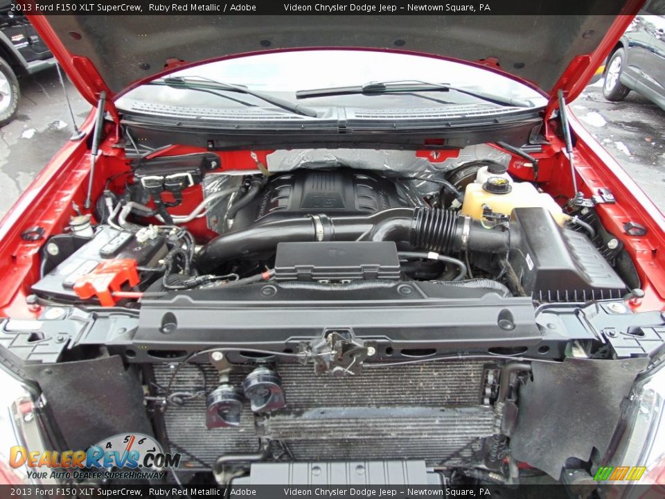 2013 Ford F150 XLT SuperCrew Ruby Red Metallic / Adobe Photo #12
